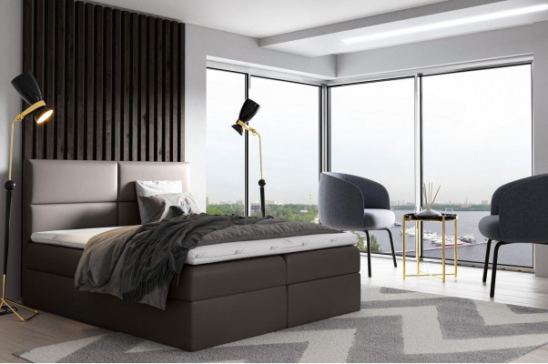 Cama box spring moderna Cama de lujo Muebles de cama Caja de cama Camas Cama tapizada Cama doble