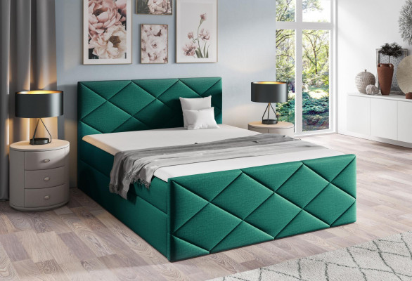 Cama Cama con cajón Cama boxspring 180x200 Dormitorio Diseño Doble Moderno