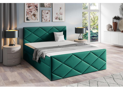 Cama Cama con cajón Cama boxspring 180x200 Dormitorio Diseño Doble Moderno