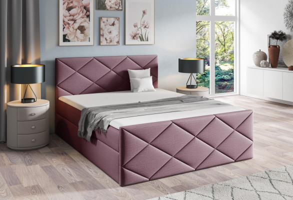 Cama Cama con cajón Cama boxspring 180x200 Dormitorio Diseño Doble Moderno