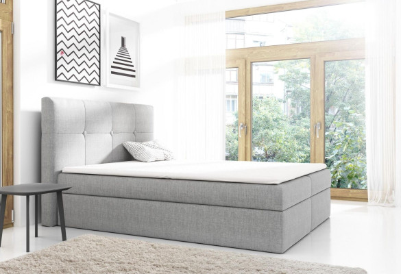 Cama de caja de diseño doble de hotel moderno para dormitorio con cama de 160 cm.