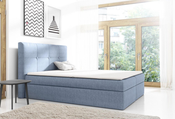 Cama de caja de diseño doble de hotel moderno para dormitorio con cama de 160 cm.