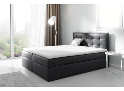 Cama matrimonial, camas para camas tapizadas, somier, cama de matrimonio con almacenamiento, cama doble, cama con cajón negro.