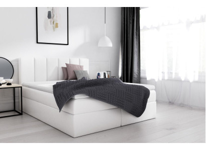 Cama box spring cama doble cama con cajones cama matrimonial camas cama tapizada blanca nueva
