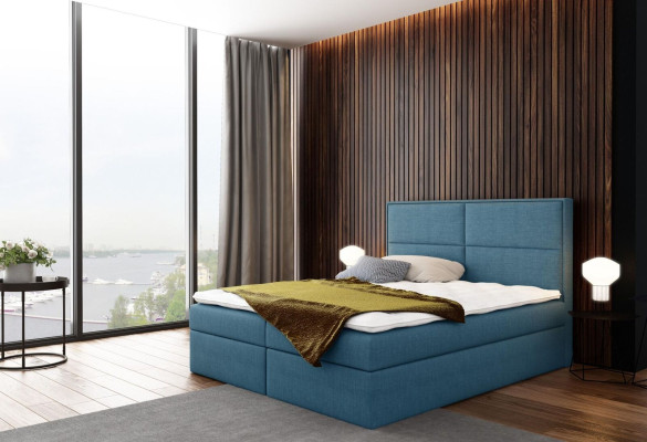 Cama con somier cama con cajón cama tapizada cama tipo box spring diseño doble hotel dormitorio
