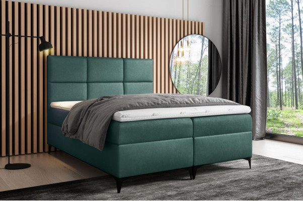 Cama de resortes para hotel de diseño textil doble moderna, cama para dormitorio, camas 200x200