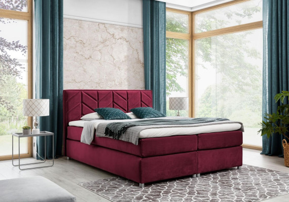 Cama caja de almacenamiento cama con somier dormitorio tapizado diseño doble hotel moderno.