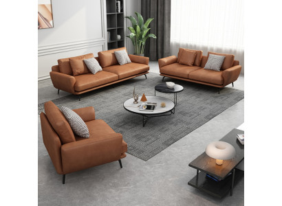 Sofás tapizados de tela de lujo Conjunto de sofás de salón de lujo 3+2+1 Set Conjunto de cuero