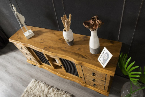 Mueble de madera aparador armario aparador bajo 190cm armarios estantes