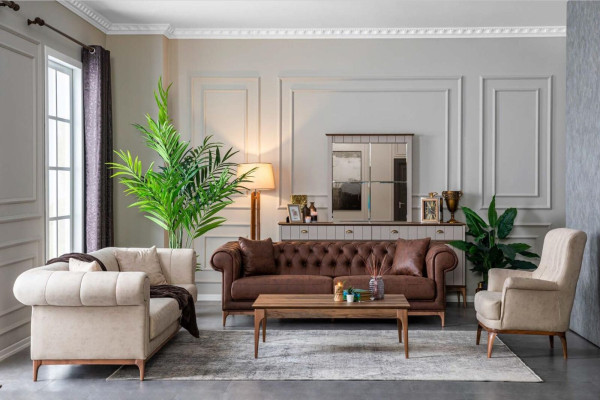 Tres plazas Sofá cómodo Diseño italiano Sofá Muebles Sofás Couch