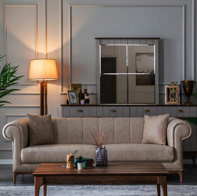 Tres plazas Sofá cómodo Diseño italiano Sofá Muebles Sofás Couch