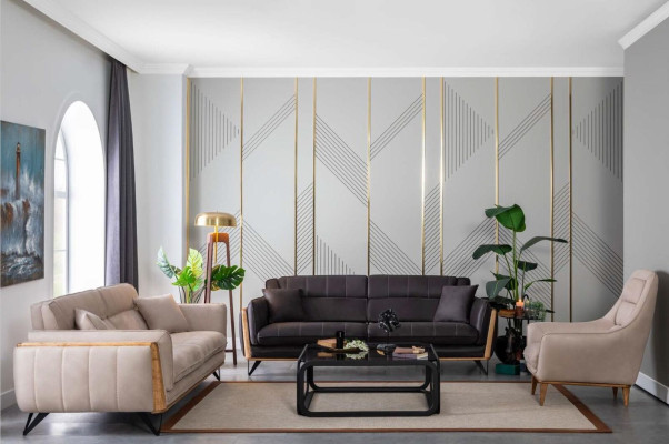 Sillón de una plaza Sofá relax de televisión Muebles de sofá de lujo Sillón de orejas