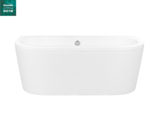 Baño Rectangular Redondo Bañera Diseño Blanco Moderno