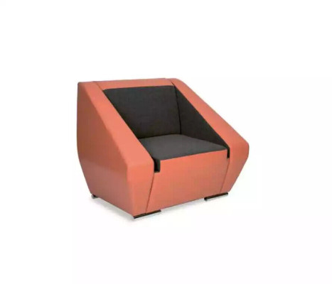 Sillón de lujo naranja sala de trabajo mueble tapizado sillón de oficina de diseñador