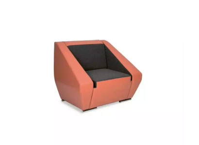 Sillón de lujo naranja sala de trabajo mueble tapizado sillón de oficina de diseñador