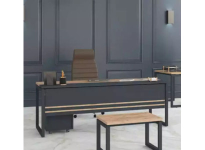 Muebles de oficina Mesa de escritorio Estudio Marrón Mesa Nuevo Diseño Mesas