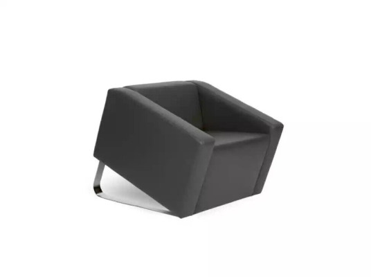 Silla de oficina moderna para el estudio con diseño textil nuevo.