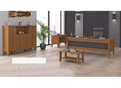 Escritorio de oficina completo Juego de mesa de café Armario de 4 piezas