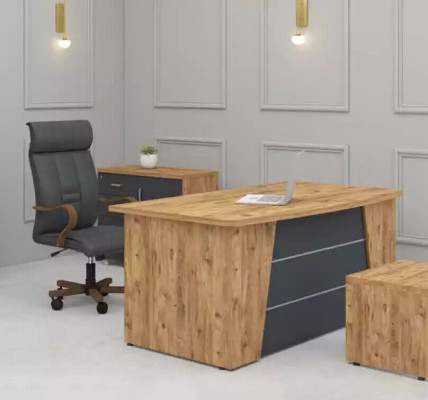 Escritorio Muebles de oficina Estudio Madera Mesa de ordenador Oficina Mesa