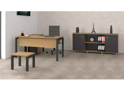 Muebles de oficina escritorio archivador armario mesa de centro conjunto de 2 piezas