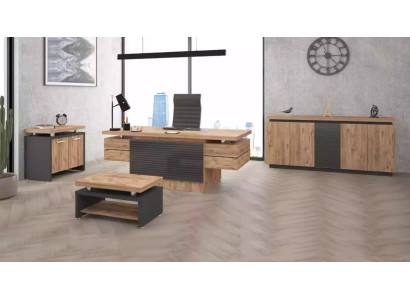 Conjunto de oficina de lujo, muebles de oficina, escritorios, armario, 4 piezas.