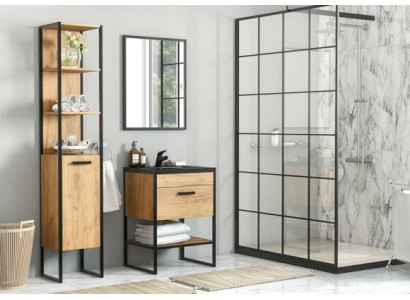Diseño de muebles de baño Set de 5 piezas. Gabinete Lavabo.