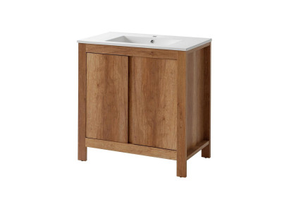 Conjunto de muebles de baño de 80 cm Lavabo con armario Decorativo moderno Lavamanos.