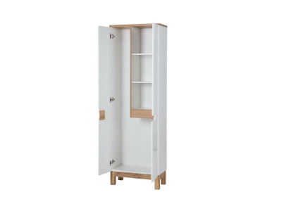 Mueble de baño Armario alto Armario Almacenamiento Decorativo Baño Blanco