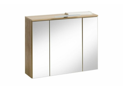 Armario con espejo gabinete de pared gabinete de baño decoración con espejo 80 cm LED