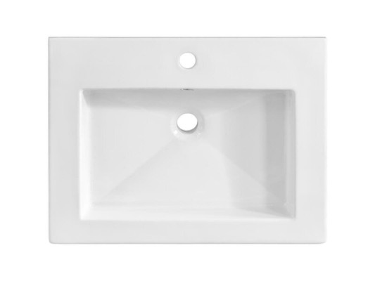 Lavabo de cerámica decorativo, lavabo de sobremesa blanco