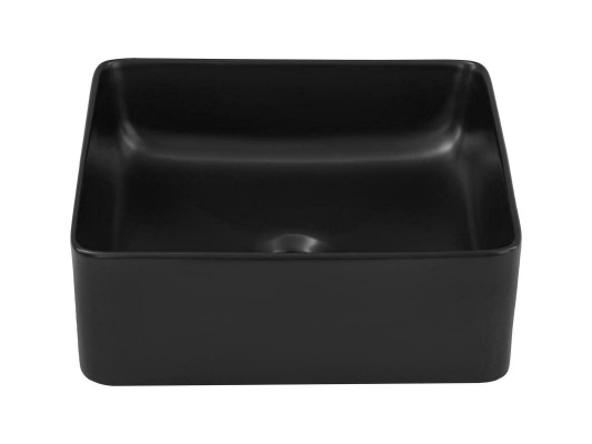 Lavabo de cerámica negra Encimera de mesa Lavabo Fregadero Montar