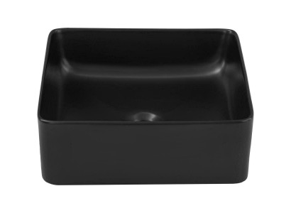 Lavabo de cerámica negra Encimera de mesa Lavabo Fregadero Montar