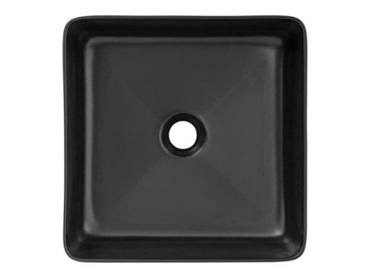 Lavabo de cerámica negra Encimera de mesa Lavabo Fregadero Montar