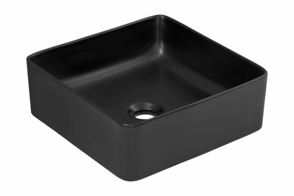Lavabo de cerámica negra Encimera de mesa Lavabo Fregadero Montar
