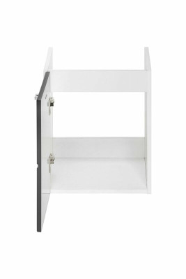 Mueble de baño conjunto de 40 cm con lavabo, armario de lavabo, cajón y armario colgante.
