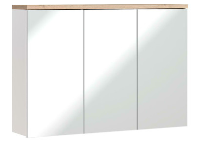 Armario de espejo para la pared, armario de baño con espejo de 100 cm.