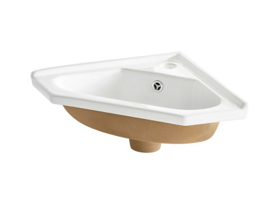 Lavabo de esquina Lavabo de cerámica Encimera encimera