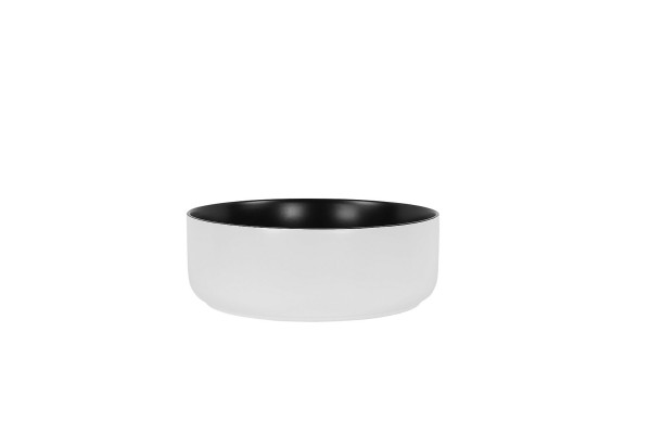 Fregadero de pedestal redondo negro blanco Lavabo Lavabo