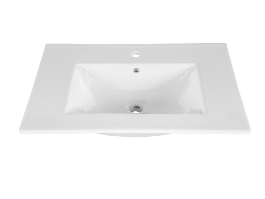 Lavabo de cerámica decorativa Lavabo en blanco Lavabo sobre encimera