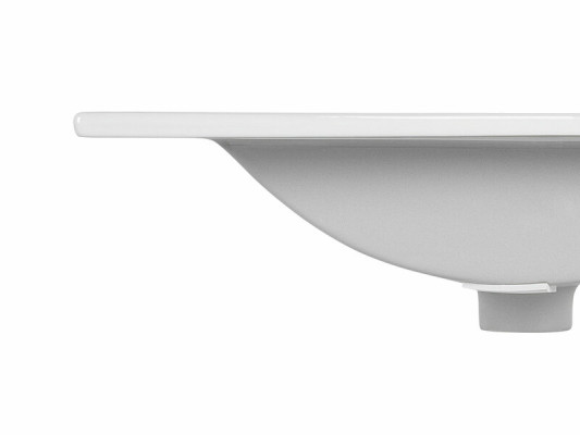 Lavabo empotrado Lavabo Empotrable Lavamanos 60 x 46 cm blanco Lavabo de baño