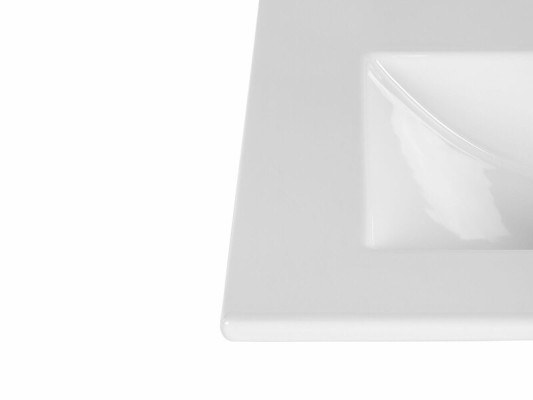 Lavabo empotrado Lavabo Empotrable Lavamanos 60 x 46 cm blanco Lavabo de baño