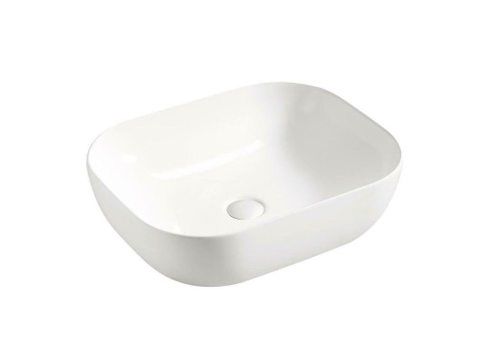 Lavabo de cerámica moderno Lavabo de encimera decorativo Blancorecitación