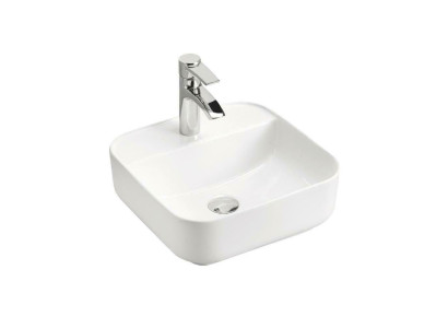 Lavabo de cerámica Lavamanos Lavabo de sobremesa Blanco Lavabo
