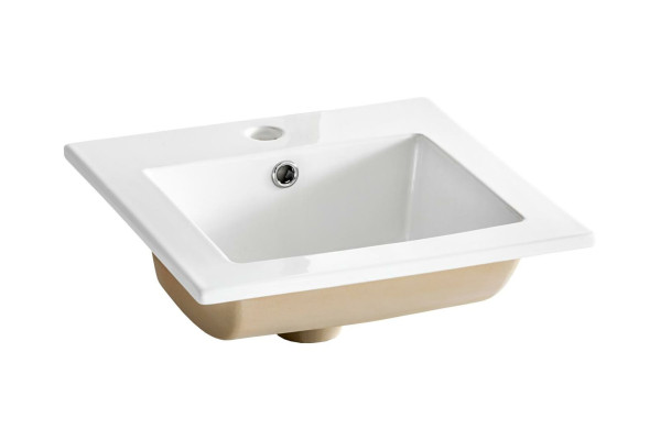 Lavabo de cerámica lavabo Lavabo decorativo Lavabo sobre encimera blanco Lavabo