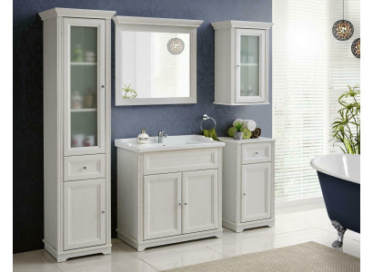 Diseño de muebles de baño Baño 5 piezas Juego de decoración Armario Lavabo
