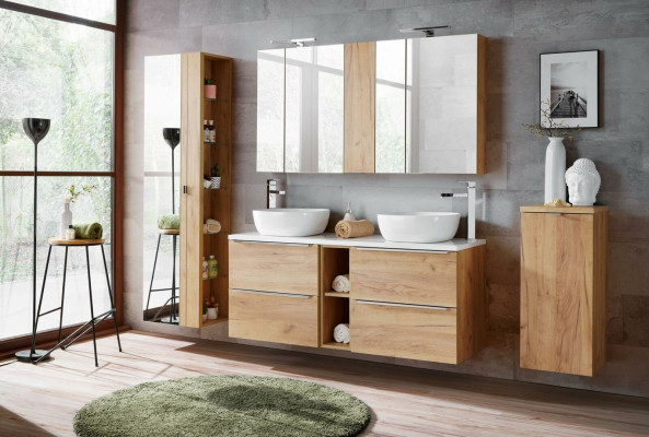 Diseño de muebles de baño Juego de 8 piezas Armario Lavabo