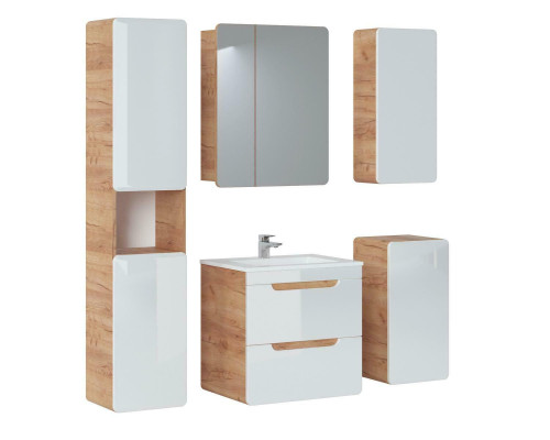 Diseño de muebles de baño Juego de baño de 5 piezas. Armario Decoración Lavabo