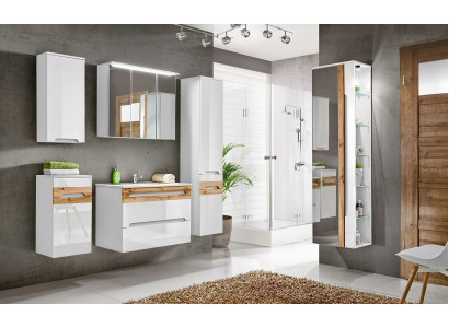 Diseño de muebles de baño Juego de 6 piezas para baño Decoración Armario Lavabo