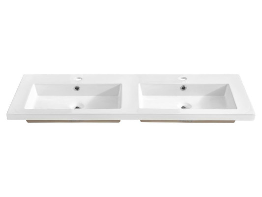 Doble lavabo de cerámica Lavabo encimera de cerámica