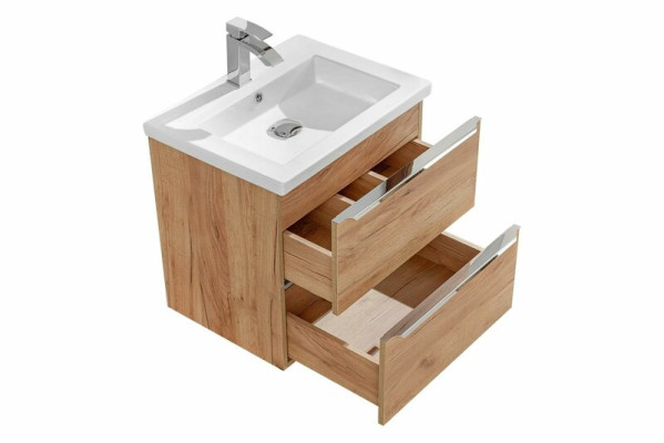 Diseño de lujo Lavabo Lavabo Pared Colgante con Armario incorporado
